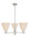 Arcadia Three Light Pendant in Satin Nickel (405|716-3CR-SN-NBD-75-NAT)