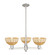Arcadia Three Light Pendant in Satin Nickel (405|716-3CR-SN-NBD2-75-NAT)