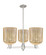 Arcadia Three Light Pendant in Satin Nickel (405|716-3CR-SN-G559-8ME)