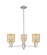 Arcadia Three Light Pendant in Satin Nickel (405|716-3CR-SN-G559-5ME)