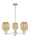 Arcadia Three Light Flush Mount in Satin Nickel (405|716-3CR-SN-G459-6ME)
