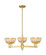Arcadia Three Light Pendant in Satin Gold (405|716-3CR-SG-NBD2-75-NAT)
