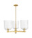 Arcadia Three Light Pendant in Satin Gold (405|716-3CR-SG-G559-8SDY)