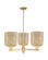 Arcadia Three Light Pendant in Satin Gold (405|716-3CR-SG-G559-8ME)