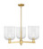 Arcadia Three Light Pendant in Satin Gold (405|716-3CR-SG-G559-8CL)