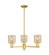 Arcadia Three Light Pendant in Satin Gold (405|716-3CR-SG-G559-5ME)