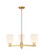 Arcadia Three Light Pendant in Satin Gold (405|716-3CR-SG-G559-5GWH)