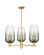 Arcadia Three Light Pendant in Satin Gold (405|716-3CR-SG-G484-7SL)