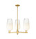 Arcadia Three Light Pendant in Satin Gold (405|716-3CR-SG-G484-7OP)