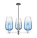 Arcadia Three Light Pendant in Polished Nickel (405|716-3CR-PN-G484-7SB)