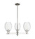 Arcadia Three Light Flush Mount in Polished Nickel (405|716-3CR-PN-G459-6CL)