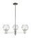Arcadia Three Light Pendant in Polished Nickel (405|716-3CR-PN-G1213-6CL)