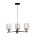 Arcadia Three Light Pendant in Oil Rubbed Bronze (405|716-3CR-OB-G559-5CL)