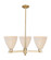 Arcadia Three Light Pendant in Champagne Bronze (405|716-3CR-CB-NBD-75-NAT)