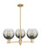 Arcadia Three Light Pendant in Champagne Bronze (405|716-3CR-CB-G483-8SL)