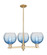 Arcadia Three Light Pendant in Champagne Bronze (405|716-3CR-CB-G483-8SB)