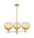 Arcadia Three Light Pendant in Champagne Bronze (405|716-3CR-CB-G483-8AM)