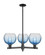 Arcadia Three Light Pendant in Matte Black (405|716-3CR-BK-G483-8SB)