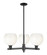 Arcadia Three Light Pendant in Matte Black (405|716-3CR-BK-G483-8OP)