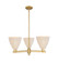 Arcadia Three Light Pendant in Brushed Brass (405|716-3CR-BB-NBD-75-NAT)