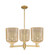 Arcadia Three Light Pendant in Brushed Brass (405|716-3CR-BB-G559-8ME)