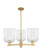 Arcadia Three Light Pendant in Brushed Brass (405|716-3CR-BB-G559-8CL)