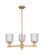 Arcadia Three Light Pendant in Brushed Brass (405|716-3CR-BB-G559-5CL)