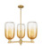 Arcadia Three Light Pendant in Brushed Brass (405|716-3CR-BB-G482-7AM)