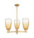 Arcadia Three Light Pendant in Brushed Brass (405|716-3CR-BB-G480-6AM)