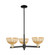 Arcadia Three Light Pendant in Black Antique Brass (405|716-3CR-BAB-NBD2-75-NAT)