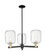Arcadia Three Light Pendant in Black Antique Brass (405|716-3CR-BAB-G460-7CL)