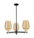 Arcadia Three Light Pendant in Black Antique Brass (405|716-3CR-BAB-G457-6ME)