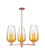 Arcadia Three Light Pendant in Antique Copper (405|716-3CR-AC-G484-7AM)