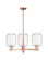 Arcadia Three Light Pendant in Antique Copper (405|716-3CR-AC-G460-7CL)