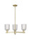 Arcadia Three Light Pendant in Antique Brass (405|716-3CR-AB-G559-5CL)