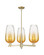 Arcadia Three Light Pendant in Antique Brass (405|716-3CR-AB-G484-7AM)