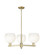 Arcadia Three Light Pendant in Antique Brass (405|716-3CR-AB-G483-8OP)