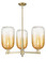 Arcadia Three Light Pendant in Antique Brass (405|716-3CR-AB-G482-7AM)