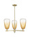 Arcadia Three Light Pendant in Antique Brass (405|716-3CR-AB-G480-6AM)