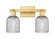Arcadia Two Light Bath Vanity in Satin Gold (405|716-2W-SG-G559-5SM)