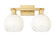 Arcadia Two Light Bath Vanity in Satin Gold (405|716-2W-SG-G483-8OP)