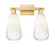 Arcadia Two Light Bath Vanity in Satin Gold (405|716-2W-SG-G480-6OP)