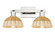 Arcadia Two Light Bath Vanity in Polished Nickel (405|716-2W-PN-NBD2-75-NAT)