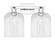 Arcadia Two Light Bath Vanity in Polished Chrome (405|716-2W-PC-G559-8CL)