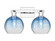 Arcadia Two Light Bath Vanity in Polished Chrome (405|716-2W-PC-G483-8SB)