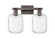 Arcadia Two Light Bath Vanity in Oil Rubbed Bronze (405|716-2W-OB-G460-7CL)