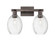 Arcadia Two Light Bath Vanity in Oil Rubbed Bronze (405|716-2W-OB-G459-6CL)