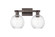 Arcadia Two Light Bath Vanity in Oil Rubbed Bronze (405|716-2W-OB-G458-7CL)