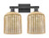 Arcadia Two Light Bath Vanity in Matte Black (405|716-2W-BK-G559-8ME)