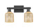 Arcadia Two Light Bath Vanity in Matte Black (405|716-2W-BK-G559-5ME)